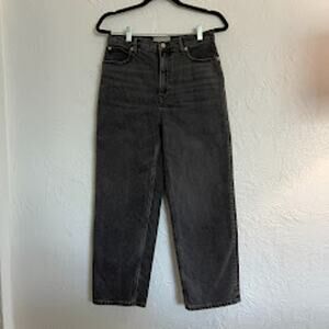 Everlane The Way High Jean Sz 29 Black Straight Leg High Waist Capsule Basics